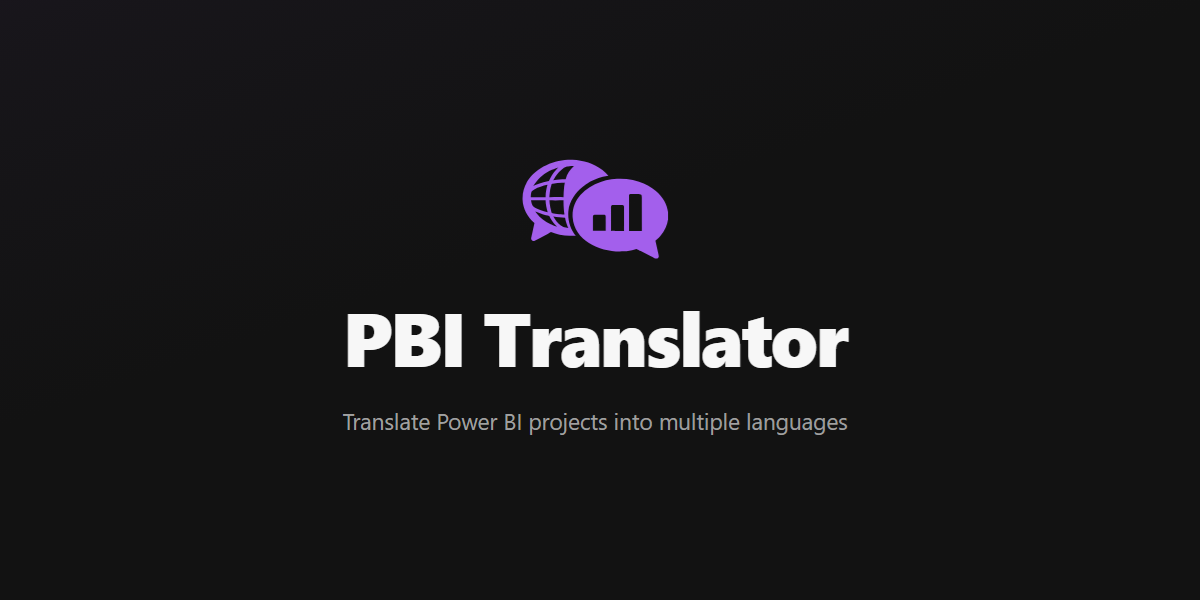 PBI Translator - Power BI Translation & Localization Tool